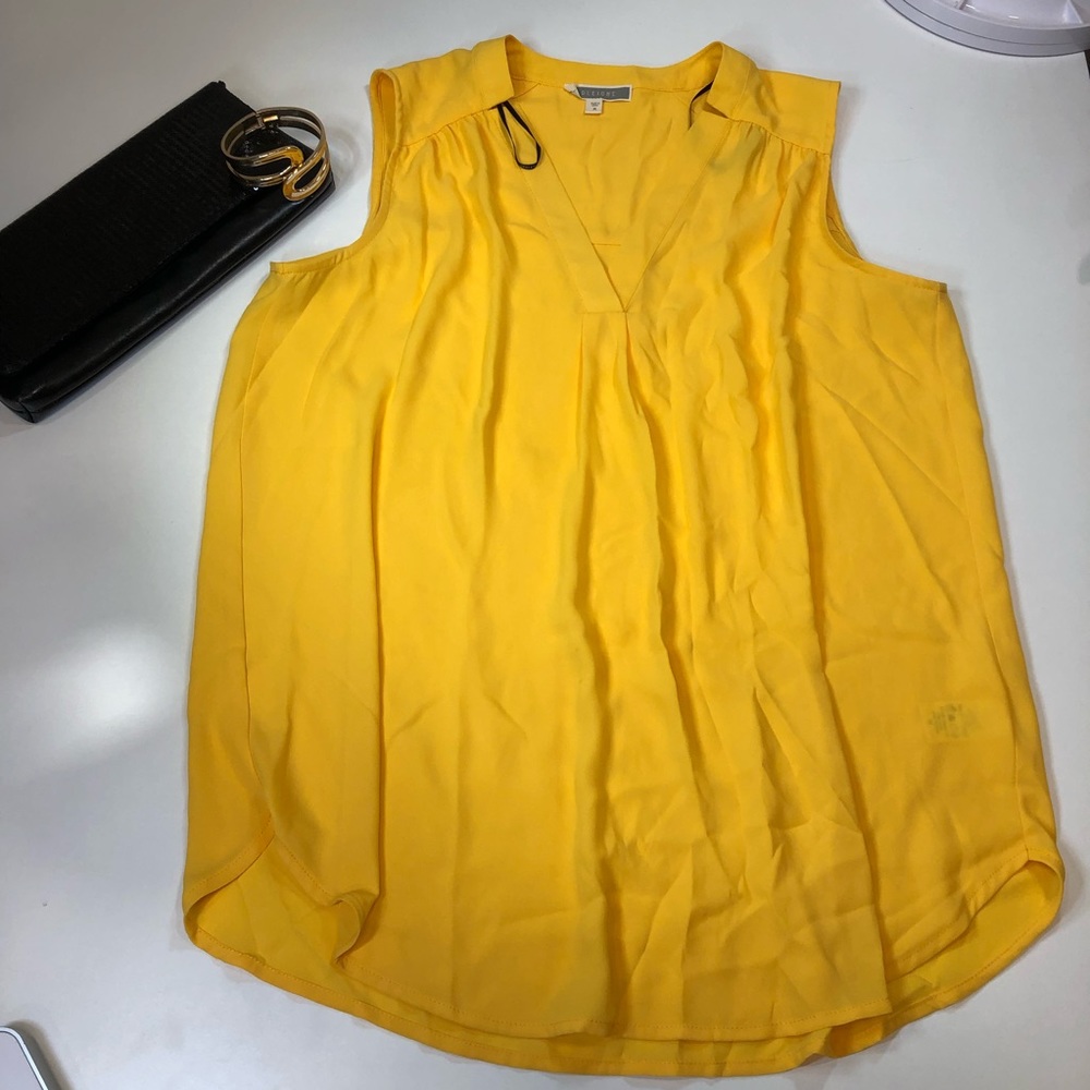 📌3/$22 Slightly Sheer Yellow Blouse